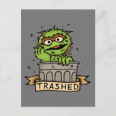 Sesamstraße | Oscar der Grouch Trashed Postkarte (Vorderseite)