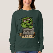 Sesamstraße | Oscar der Grouch Trashed Sweatshirt (Vorderseite)