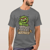 Sesamstraße | Oscar der Grouch Trashed T-Shirt (Vorderseite)
