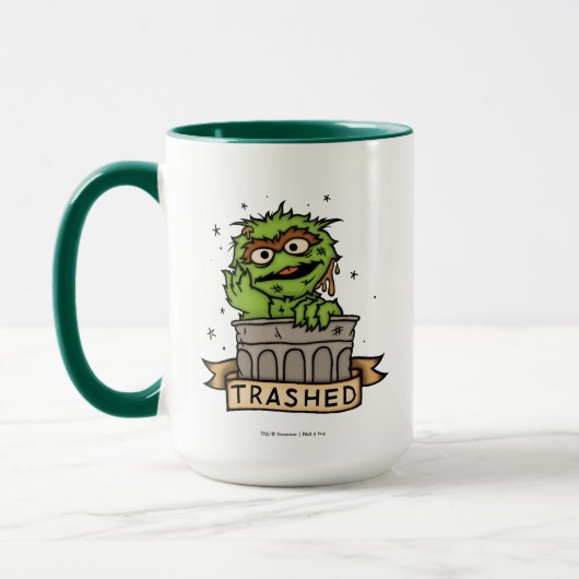 Sesamstraße | Oscar der Grouch Trashed Tasse (Links)