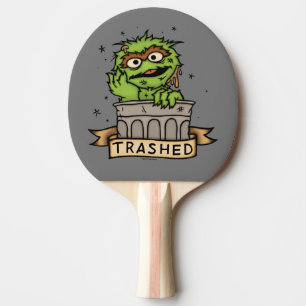 Sesamstraße Oscar der Grouch Trashed Tischtennis Schläger