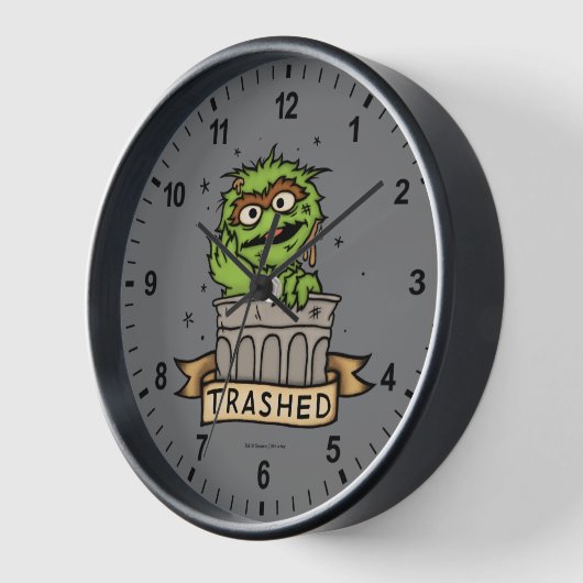 Sesamstraße | Oscar der Grouch Trashed Uhr (Winkel)
