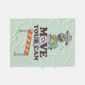 Sesamstraße | Oscar die Erde bewegen Ihre Dose Fleecedecke (Vorderseite (Horizontal))