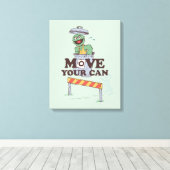 Sesamstraße | Oscar die Erde bewegen Ihre Dose Leinwanddruck (Insitu (Holzboden))