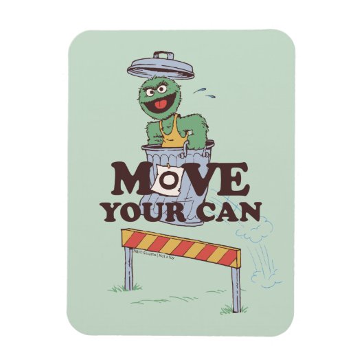 Sesamstraße | Oscar die Erde bewegen Ihre Dose Magnet (Vertikal)