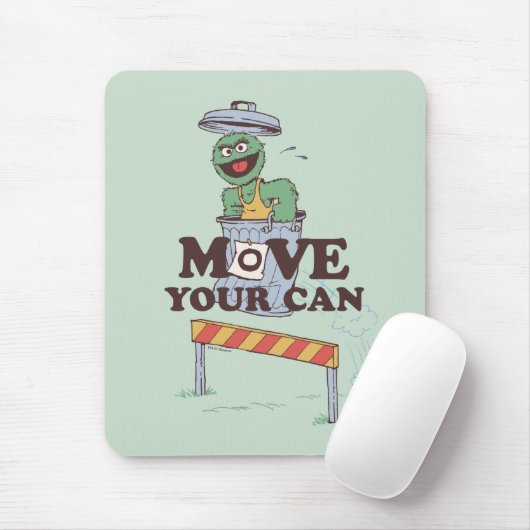 Sesamstraße | Oscar die Erde bewegen Ihre Dose Mousepad (Mit Mouse)