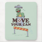 Sesamstraße | Oscar die Erde bewegen Ihre Dose Mousepad (Vorne)