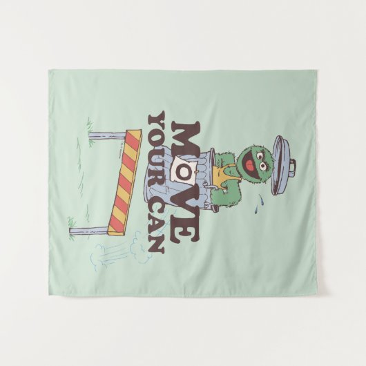 Sesamstraße | Oscar die Erde bewegen Ihre Dose Wandteppich (Vorderseite (Horizontal))