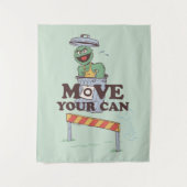 Sesamstraße | Oscar die Erde bewegen Ihre Dose Wandteppich (Vorderseite)