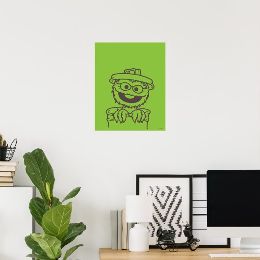 Sesamstraße | Oscar, die Grouch Bright Poster (Heimbüro)