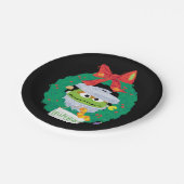 Sesamstraße | Oscar für den Grouch Kranz Pappteller (Schrägansicht)