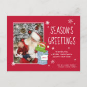 Sesamstraße | Oscar Season's Greetings - Foto Feiertagspostkarte (Vorderseite)