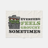 Sesamstraße | Oscar the Grouch Feels Grouchy Fleecedecke (Vorderseite (Horizontal))