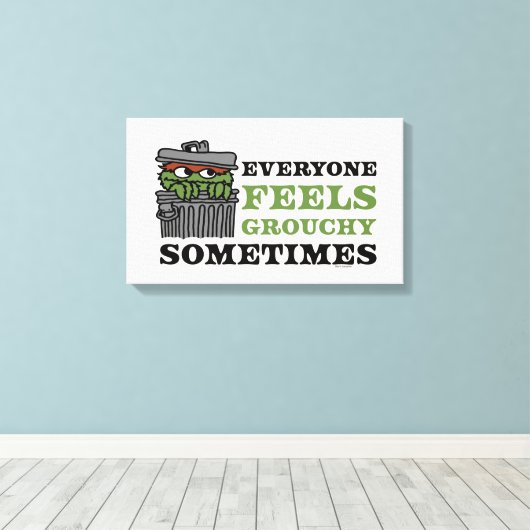 Sesamstraße | Oscar the Grouch Feels Grouchy Leinwanddruck (Insitu (Holzboden))