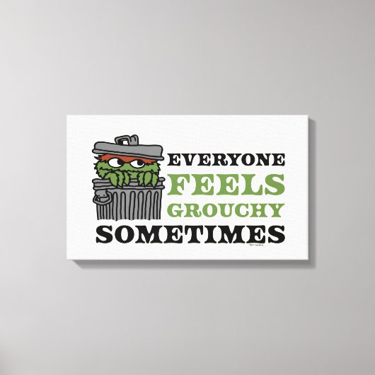Sesamstraße | Oscar the Grouch Feels Grouchy Leinwanddruck (Vorderseite)