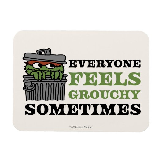 Sesamstraße | Oscar the Grouch Feels Grouchy Magnet (Horizontal)