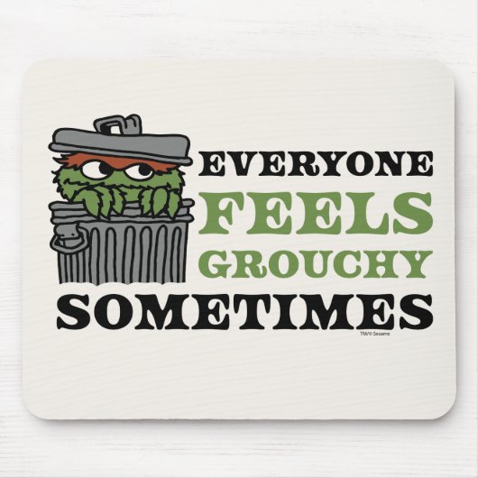 Sesamstraße | Oscar the Grouch Feels Grouchy Mousepad (Vorne)