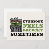 Sesamstraße | Oscar the Grouch Feels Grouchy Postkarte (Vorne/Hinten)