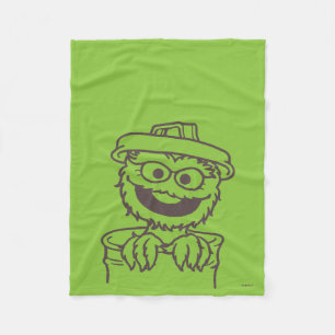 Sesamstraße Oscar the Grouch Fleecedecke