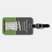 Sesamstraße | Oscar the Grouch | Informationen hin Gepäckanhänger (Vorderseite horizontal)