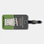 Sesamstraße | Oscar the Grouch | Informationen hin Gepäckanhänger (Rückseite horizontal)