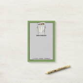 Sesamstraße | Oscar the Grouch | Name hinzufügen Post-it Klebezettel (Auf Schreibtisch)