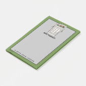 Sesamstraße | Oscar the Grouch | Name hinzufügen Post-it Klebezettel (angewinkelt)