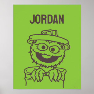 Sesamstraße Oscar the Grouch Name hinzufügen Poster