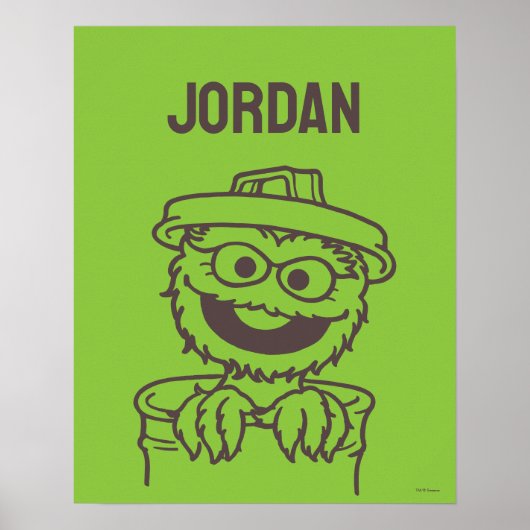 Sesamstraße | Oscar the Grouch | Name hinzufügen Poster (Vorne)