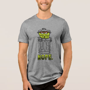 Sesamstraße Oscar the Grouch - Nope. Tri-Blend Shirt