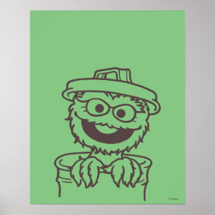 Sesamstraße Oscar the Grouch Poster