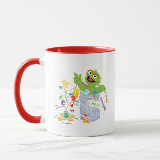 Sesamstraße | Oscar - Weihnachtsbaum Tasse (Links)