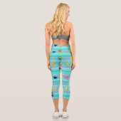 Sesamstraße Ostereier Muster Capri Leggings (Rückseite)