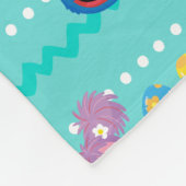 Sesamstraße Ostereier Muster Fleecedecke (Ecke)