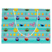 Sesamstraße Ostereier Muster Große Geschenktüte (Rückseite)