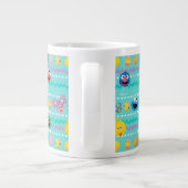 Sesamstraße Ostereier Muster Jumbo-Tasse (Rückseite)