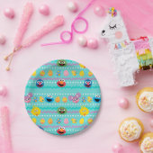 Sesamstraße Ostereier Muster Pappteller (Party)