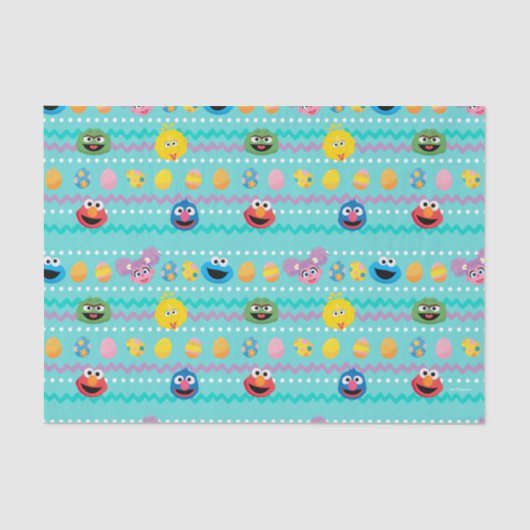 Sesamstraße Ostereier Muster Seidenpapier (Vorderseite)