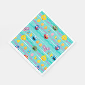 Sesamstraße Ostereier Muster Serviette (Ecke)