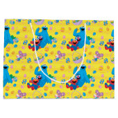 Sesamstraße Osterskassettenmuster Große Geschenktüte (Rückseite)