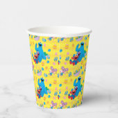 Sesamstraße Osterskassettenmuster Pappbecher (Rechts)