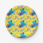 Sesamstraße Osterskassettenmuster Pappteller (Vorderseite)