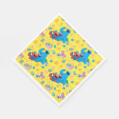 Sesamstraße Osterskassettenmuster Serviette (Ecke)