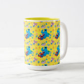 Sesamstraße Osterskassettenmuster Zweifarbige Tasse (VorderseiteRechts)