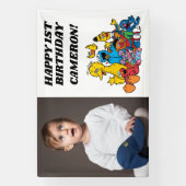Sesamstraße Pals 1. Geburtstag Banner (Vertikal)