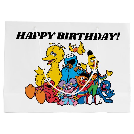 Sesamstraße Pals 1. Geburtstag Große Geschenktüte (Rückseite)
