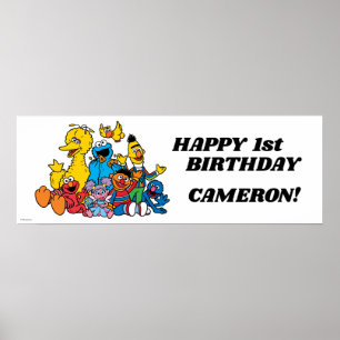 Sesamstraße Pals 1. Geburtstag Poster