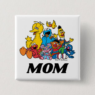 Sesamstraße Pals 1. Geburtstagsfeier Mama Button