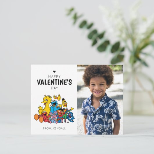 Sesamstraße Pals Valentinstag Postkarte (Stehend Vorderseite)