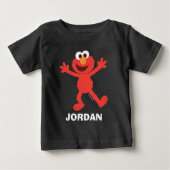 Sesamstraße | Personalisiert Elmo Baby T-shirt (Vorderseite)